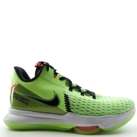 Nike Lebron Witness V Lime Glow Grinch Basketball Shoes Mens